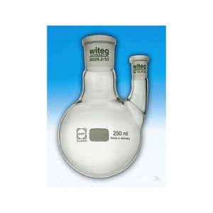 Matraz esférico, con 2 bocas esmeriladas paralelas, WITEG®