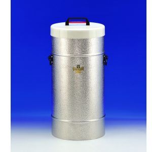 Vasos Dewar, forma cilíndrica, recipiente aluminio con asas laterales, KGW Schieder®