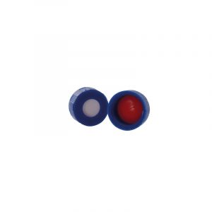 Tapón roscado para viales con septum de silicona/PTFE, Metria