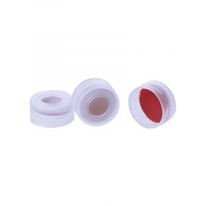 Tapón para viales snap-top con septa de silicona/PTFE, Metria
