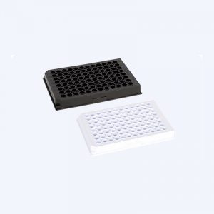 Placas de cultivo celular 96 pocillos, volumen aprox. 300 μl, para luminiscencia, fluorescencia y absorción, Ratiolab®